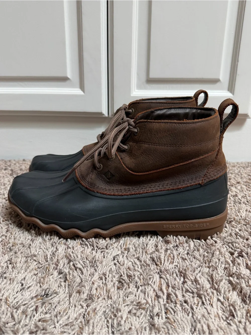 Sperry Men’s Brewster Low Duck Boots Waterproof Size 10